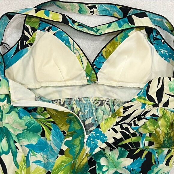 City Triangles Tropical Floral Empire Waist Mini Dress NWT Sz 9 - Picture 7 of 10